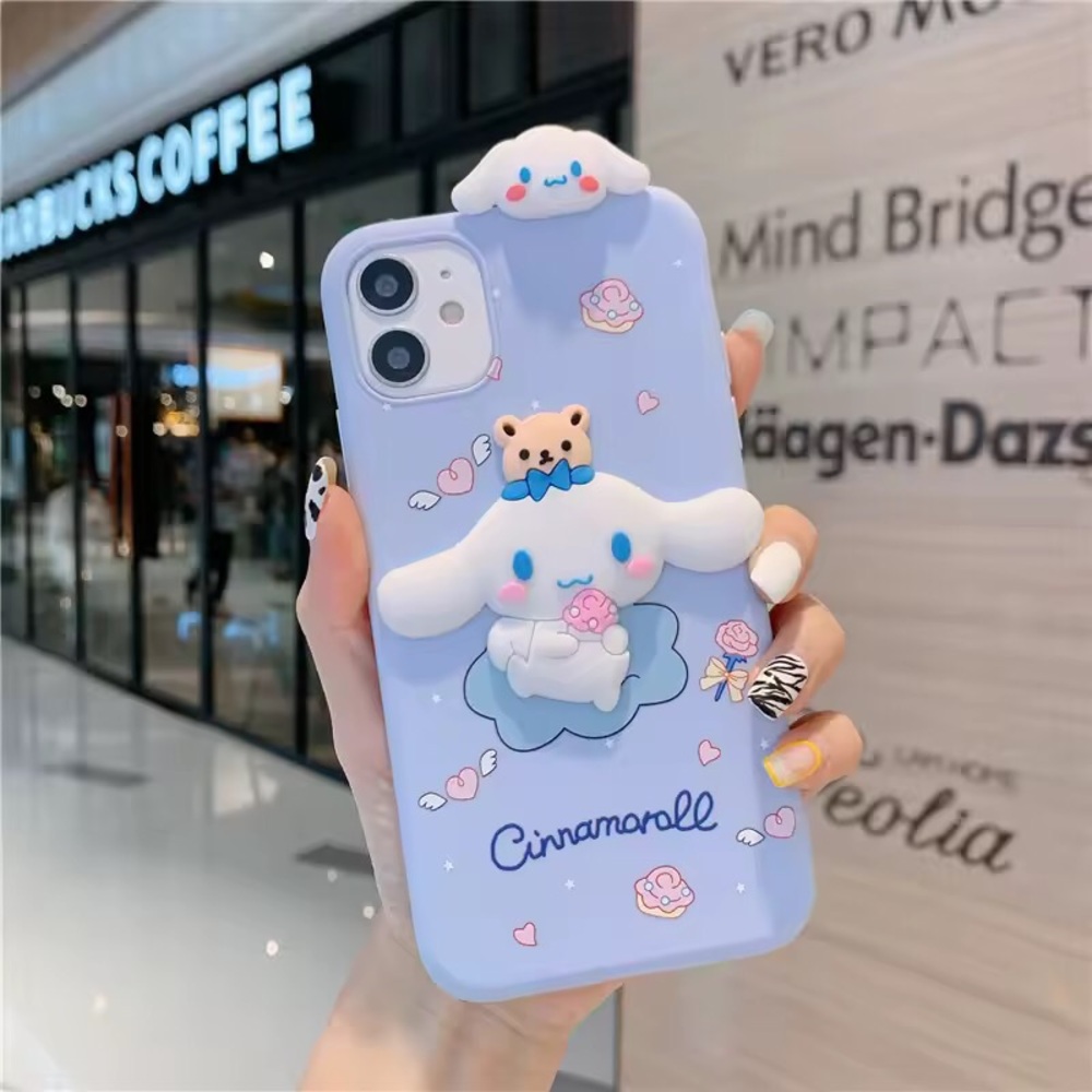 Cuddle with me cinnamoroll iPhone case🩵